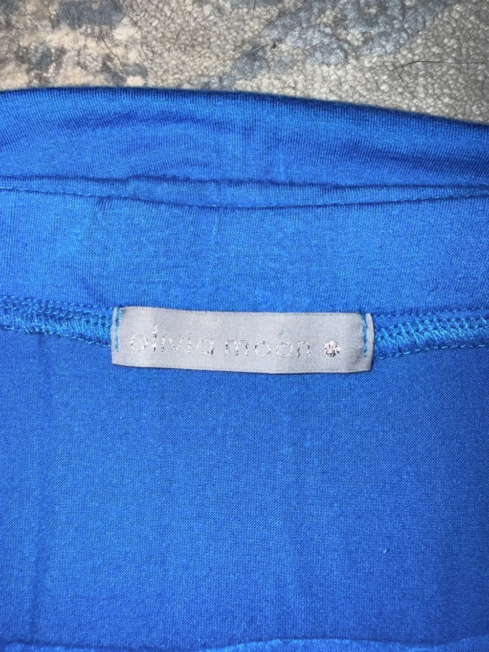 Olivia Moon Royal Blue High Low Maxi Skirt Foldover Waist